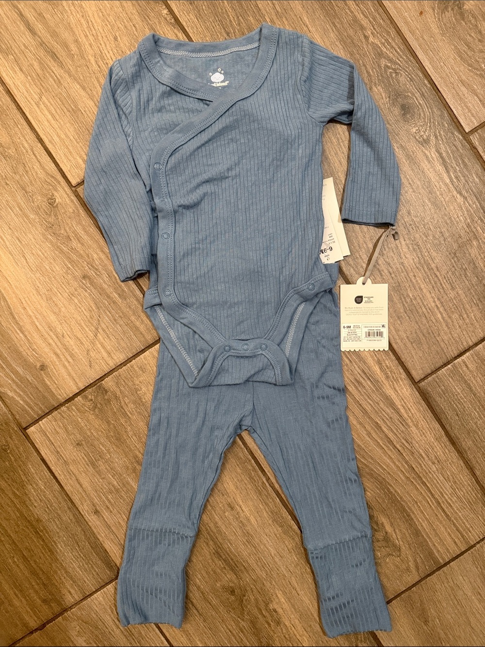 cloud island so very soft blue bodysuit and legging set. NWT
